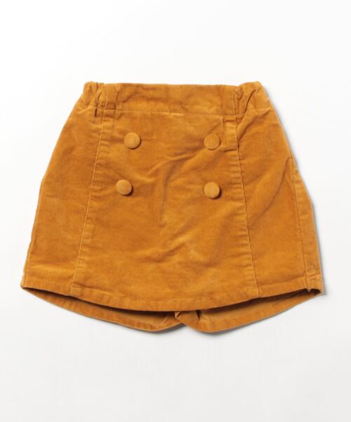Moujonjon（ムージョンジョン）の「コーデュロイ３分丈スカート付パンツ（その他パンツ・キッズ・ブラウン/マスタード・130/110/120/100/90）」の3枚目の写真