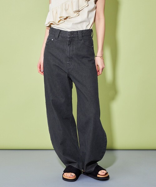 CITEN（シテン）の「＜CITEN＞バルーンデニム2（デニムパンツ・レディース・ライトブルー/ネイビー/ブラック・M/S/XS）」の10枚目の写真