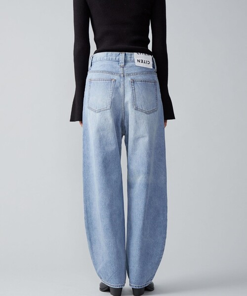 CITEN（シテン）の「＜CITEN＞バルーンデニム2（デニムパンツ・レディース・ライトブルー/ネイビー/ブラック・M/S/XS）」の15枚目の写真