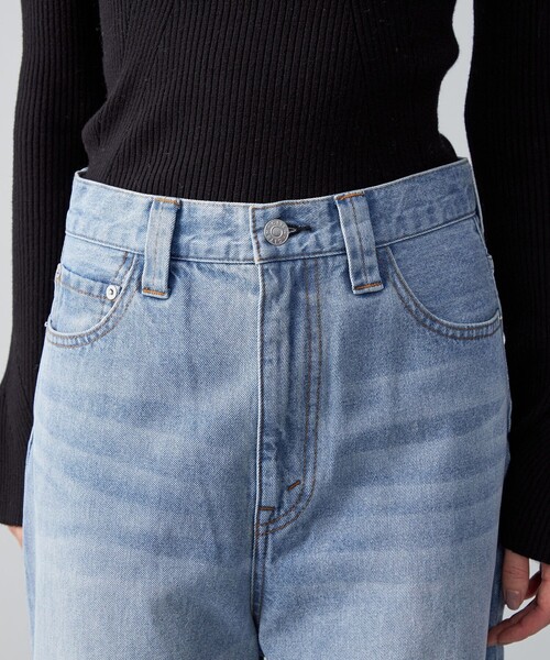 CITEN（シテン）の「＜CITEN＞バルーンデニム2（デニムパンツ・レディース・ライトブルー/ネイビー/ブラック・M/S/XS）」の16枚目の写真