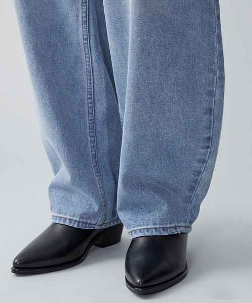 CITEN（シテン）の「＜CITEN＞バルーンデニム2（デニムパンツ・レディース・ライトブルー/ネイビー/ブラック・M/S/XS）」の19枚目の写真