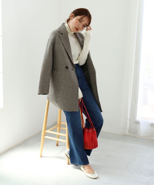 NOLLEY’S（ノーリーズ）の「チェスターコート（チェスターコート・レディース・ベージュ系その他/ネイビー・38）」の19枚目の写真