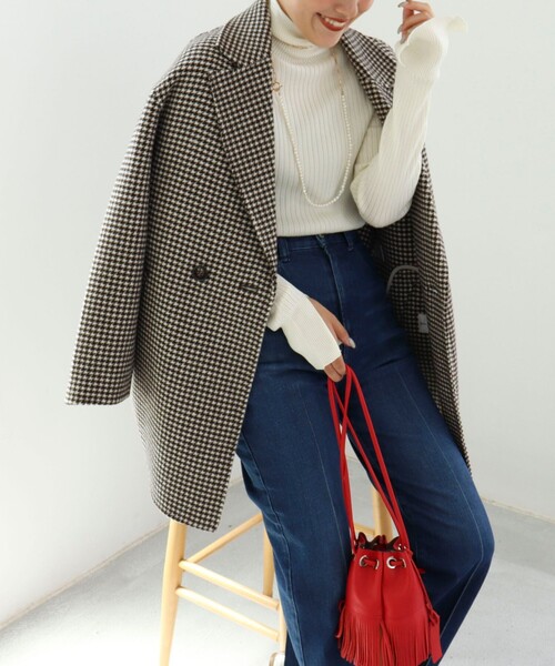 NOLLEY’S（ノーリーズ）の「チェスターコート（チェスターコート・レディース・ベージュ系その他/ネイビー・38）」の20枚目の写真