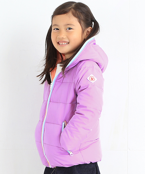 B:MING by BEAMS（ビーミングバイビームス）の「ビーミング by ビームス / フード付きダウンブルゾン 2015（ダウンジャケット/コート・キッズ・グレー/ネイビー/イエロー/ピンク・110/130/100/150/120/140/90）」の4枚目の写真