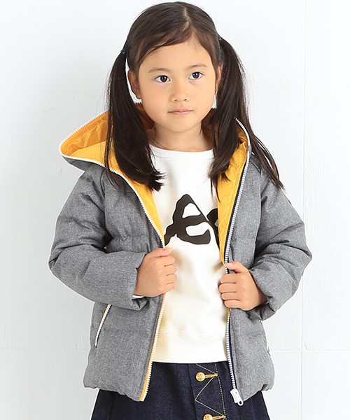 B:MING by BEAMS（ビーミングバイビームス）の「ビーミング by ビームス / フード付きダウンブルゾン 2015（ダウンジャケット/コート・キッズ・グレー/ネイビー/イエロー/ピンク・110/130/100/150/120/140/90）」の16枚目の写真