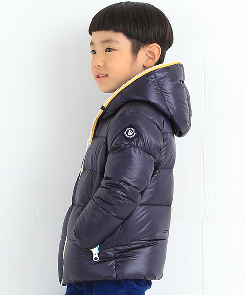 B:MING by BEAMS（ビーミングバイビームス）の「ビーミング by ビームス / フード付きダウンブルゾン 2015（ダウンジャケット/コート・キッズ・グレー/ネイビー/イエロー/ピンク・110/130/100/150/120/140/90）」の18枚目の写真