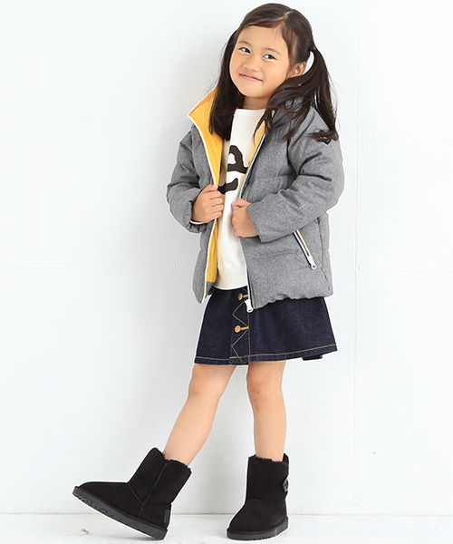 B:MING by BEAMS（ビーミングバイビームス）の「ビーミング by ビームス / フード付きダウンブルゾン 2015（ダウンジャケット/コート・キッズ・グレー/ネイビー/イエロー/ピンク・110/130/100/150/120/140/90）」の10枚目の写真