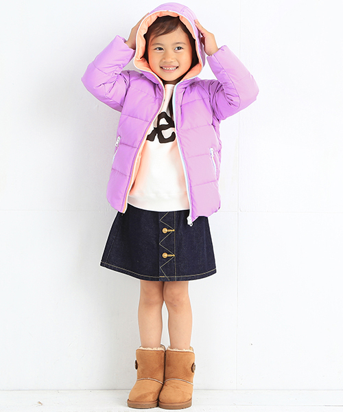 B:MING by BEAMS（ビーミングバイビームス）の「ビーミング by ビームス / フード付きダウンブルゾン 2015（ダウンジャケット/コート・キッズ・グレー/ネイビー/イエロー/ピンク・110/130/100/150/120/140/90）」の12枚目の写真