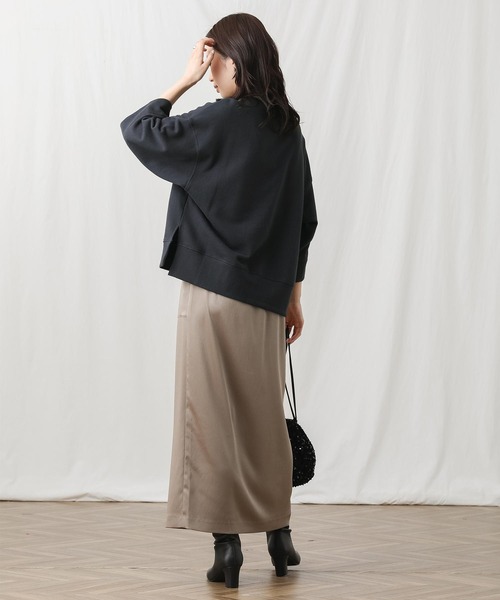 Gready Brilliant(グレディブリリアン)の「Matey刺繍ロゴロンT(Tシャツ/カットソー・レディース・チャコールグレー/オートミール・38)」の5枚目の写真