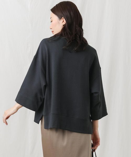 Gready Brilliant(グレディブリリアン)の「Matey刺繍ロゴロンT(Tシャツ/カットソー・レディース・チャコールグレー/オートミール・38)」の9枚目の写真