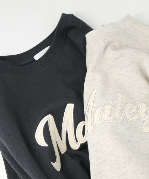 Gready Brilliant(グレディブリリアン)の「Matey刺繍ロゴロンT(Tシャツ/カットソー・レディース・チャコールグレー/オートミール・38)」の19枚目の写真