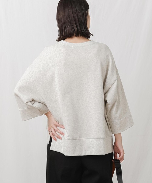 Gready Brilliant(グレディブリリアン)の「Matey刺繍ロゴロンT(Tシャツ/カットソー・レディース・チャコールグレー/オートミール・38)」の18枚目の写真