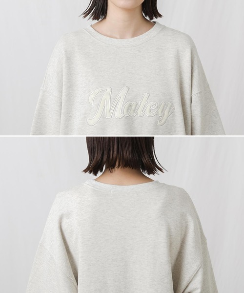 Gready Brilliant(グレディブリリアン)の「Matey刺繍ロゴロンT(Tシャツ/カットソー・レディース・チャコールグレー/オートミール・38)」の22枚目の写真