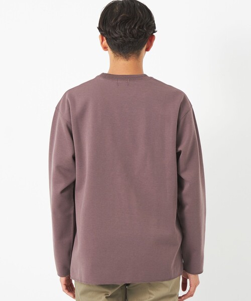 green label relaxing（グリーンレーベルリラクシング）の「Clean ダブルフェイス クルーネック カットソー -抗菌-（Tシャツ/カットソー・メンズ・ネイビー/ピンク/ライトグレー・XXL/S/M/XL/L）」の7枚目の写真