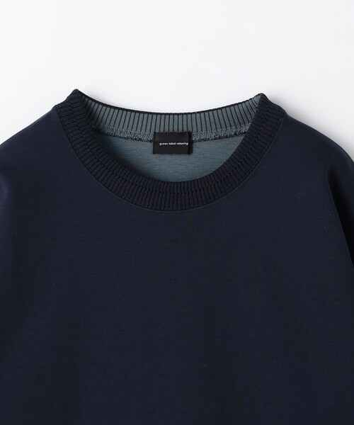 green label relaxing（グリーンレーベルリラクシング）の「Clean ダブルフェイス クルーネック カットソー -抗菌-（Tシャツ/カットソー・メンズ・ネイビー/ピンク/ライトグレー・XXL/S/M/XL/L）」の11枚目の写真
