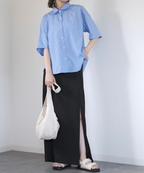 Reurie'(レウリィ)の「ダブルベルトフラットサンダル / double belt flat sandal(サンダル・レディース・ブラック/アイボリー・23.0cm/24.0cm/23.5cm/24.5cm)」の18枚目の写真