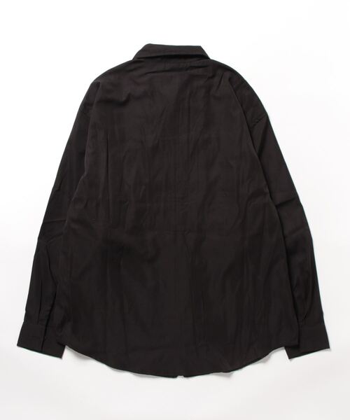 HOOK（フック）の「【HOOK】アシンメトリーワークテイスト長袖シャツ（シャツ/ブラウス・メンズ・ブルー/ブラック・XL/L/M）」の11枚目の写真
