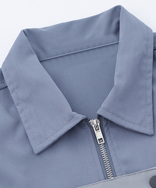 HOOK（フック）の「【HOOK】アシンメトリーワークテイスト長袖シャツ（シャツ/ブラウス・メンズ・ブルー/ブラック・XL/L/M）」の5枚目の写真