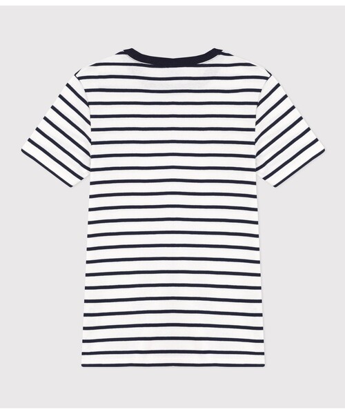 PETIT BATEAU(プチバトー)の「マリニエールクルーネック半袖Tシャツ(Tシャツ/カットソー・レディース・ライトブルー/ホワイト×ネイビー・XX-SMALL/X-SMALL/SMALL/MEDIUM/LARGE)」の8枚目の写真