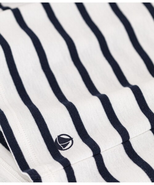 PETIT BATEAU(プチバトー)の「マリニエールクルーネック半袖Tシャツ(Tシャツ/カットソー・レディース・ライトブルー/ホワイト×ネイビー・XX-SMALL/X-SMALL/SMALL/MEDIUM/LARGE)」の9枚目の写真