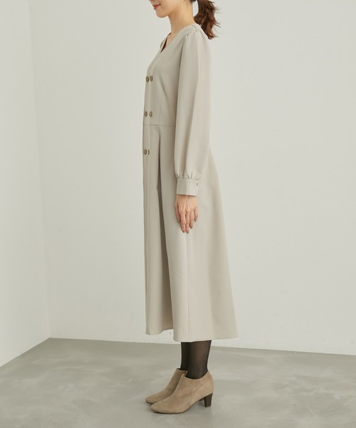 ROPE' PICNIC（ロペピクニック）の「トレンチ風ワンピース（ワンピース・レディース・ブラック/ベージュ系その他・36/38）」の12枚目の写真