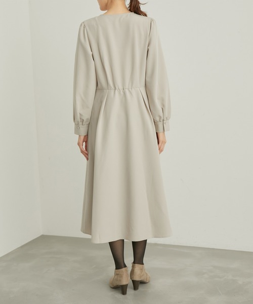 ROPE' PICNIC（ロペピクニック）の「トレンチ風ワンピース（ワンピース・レディース・ブラック/ベージュ系その他・36/38）」の13枚目の写真