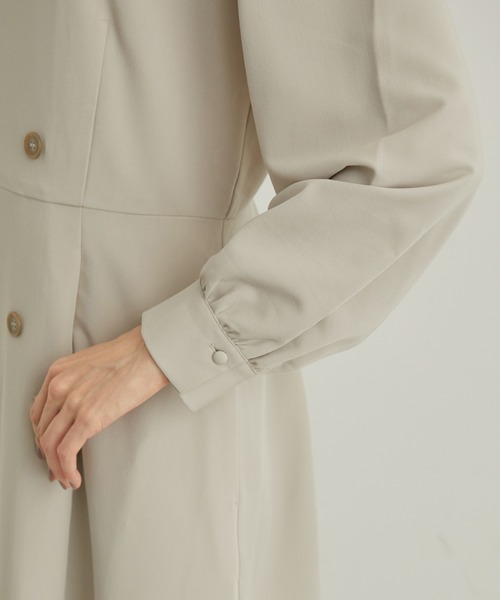 ROPE' PICNIC（ロペピクニック）の「トレンチ風ワンピース（ワンピース・レディース・ブラック/ベージュ系その他・36/38）」の15枚目の写真