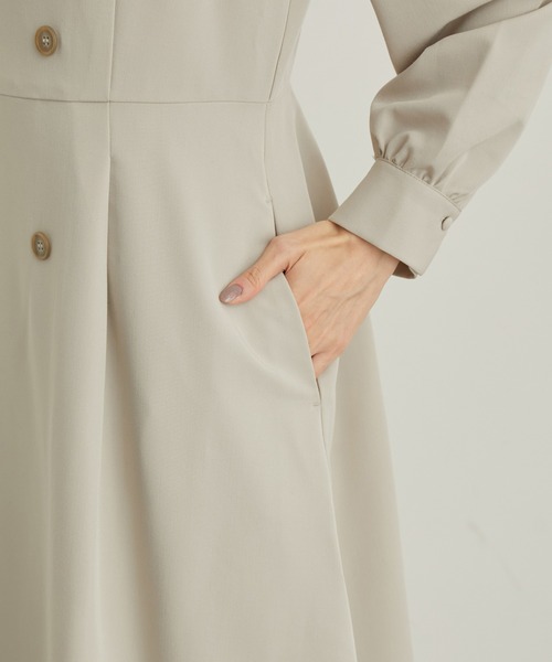 ROPE' PICNIC（ロペピクニック）の「トレンチ風ワンピース（ワンピース・レディース・ブラック/ベージュ系その他・36/38）」の17枚目の写真