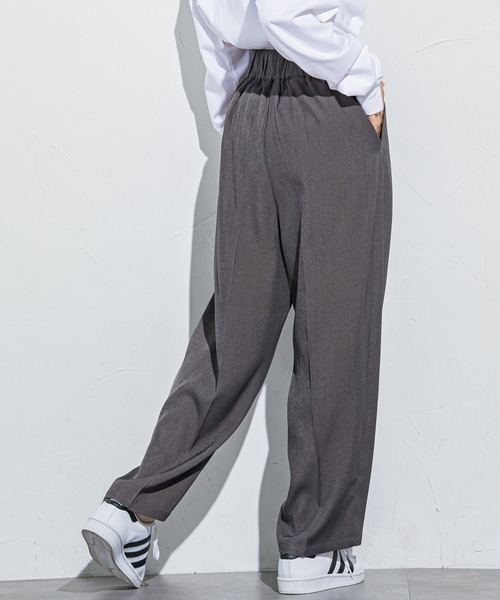 VICKY（ビッキー）の「【ボディラインを拾わない】楽々スラックスタックハイウエストパンツ《手洗い可能》（スラックス・レディース・ブラック/ベージュ/グレー・M）」の14枚目の写真