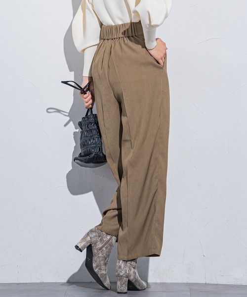 VICKY（ビッキー）の「【ボディラインを拾わない】楽々スラックスタックハイウエストパンツ《手洗い可能》（スラックス・レディース・ブラック/ベージュ/グレー・M）」の19枚目の写真