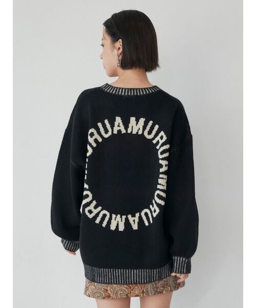 MURUA(ムルーア)の「サークルロゴチュニックニット【WEB限定】(ニット/セーター・レディース・ブラック/イエロー・FREE)」の15枚目の写真