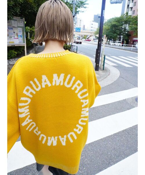 MURUA(ムルーア)の「サークルロゴチュニックニット【WEB限定】(ニット/セーター・レディース・ブラック/イエロー・FREE)」の20枚目の写真