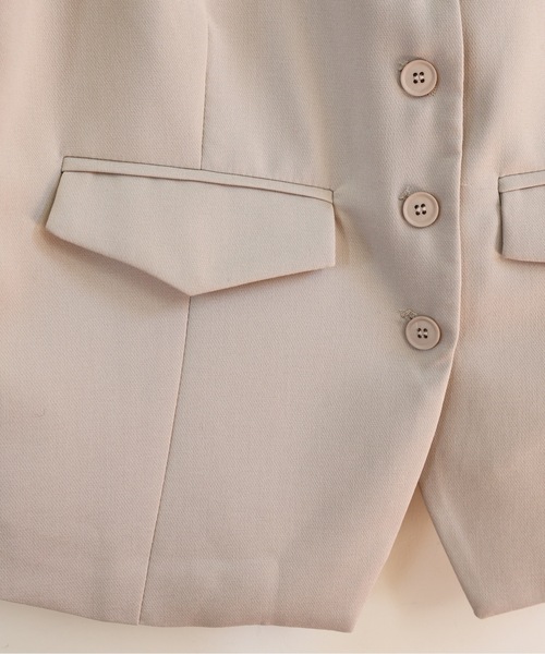 ULEULA(ウルア)の「ノーカラーベスト(ベスト・レディース・ブラック/アイボリー・FREE)」の21枚目の写真