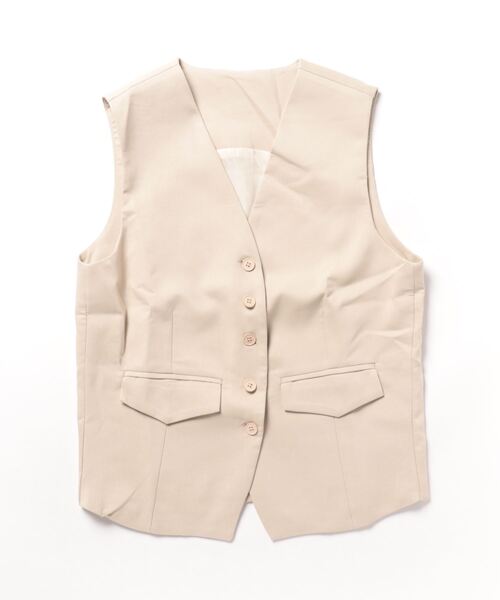 ULEULA(ウルア)の「ノーカラーベスト(ベスト・レディース・ブラック/アイボリー・FREE)」の22枚目の写真