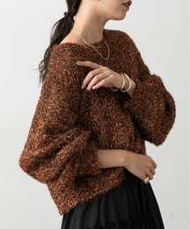 COLONY 2139 | WEB・一部店舗限定 / クロップドボリュームスリーブシャギーラメニット(ニット/セーター)