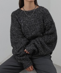 COLONY 2139 | WEB・一部店舗限定 / クロップドボリュームスリーブシャギーラメニット(ニット/セーター)