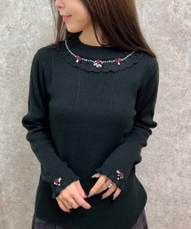バラボトルネックニットプルオーバー