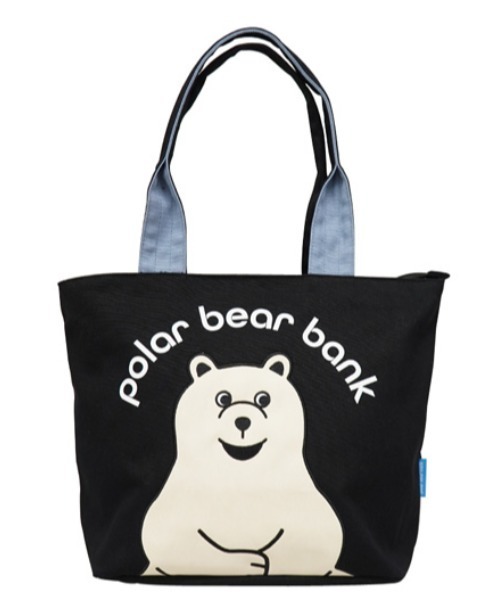 salle de bal(サルデバル)の「POLAR BEAR BANK / ポーラーベアバンク トートバッグ L PBB 015 MMI(トートバッグ・レディース・サックスブルー/ブラック/ピンク/グレー・FREE)」の2枚目の写真