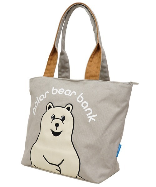 salle de bal(サルデバル)の「POLAR BEAR BANK / ポーラーベアバンク トートバッグ L PBB 015 MMI(トートバッグ・レディース・サックスブルー/ブラック/ピンク/グレー・FREE)」の5枚目の写真