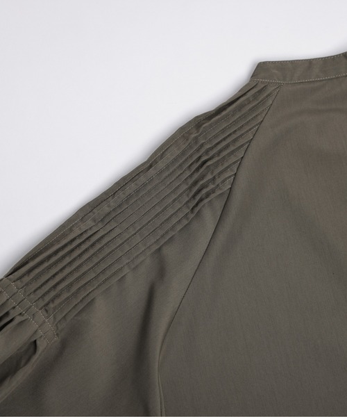 AMELY（エミリー）の「デザイン袖ブラウス（シャツ/ブラウス・レディース・カーキ/ブラック/ホワイト・フリー）」の6枚目の写真