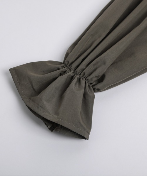 AMELY（エミリー）の「デザイン袖ブラウス（シャツ/ブラウス・レディース・カーキ/ブラック/ホワイト・フリー）」の16枚目の写真