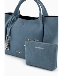 EMPORIO ARMANI DR トートバッグ エンポリオ アルマーニ】MyEA ショッパー レザー 編み込みロゴ