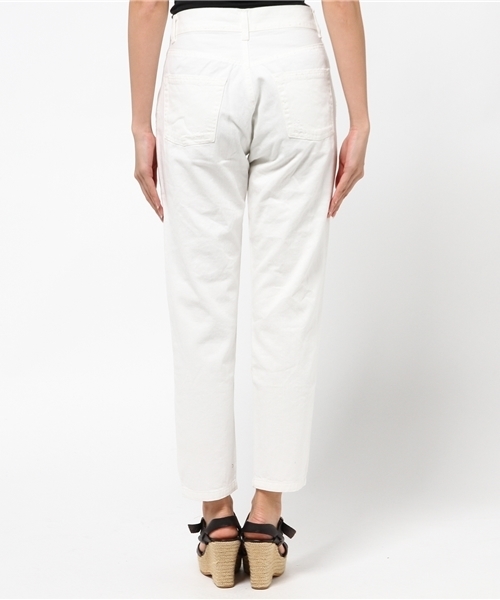 mystic（ミスティック）の「ダメージデニムテーパード（デニムパンツ・レディース・ホワイト/ブルー・2/1）」の5枚目の写真