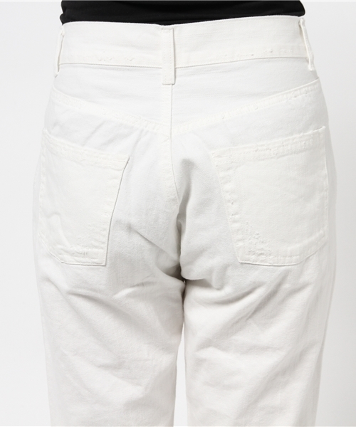 mystic（ミスティック）の「ダメージデニムテーパード（デニムパンツ・レディース・ホワイト/ブルー・2/1）」の7枚目の写真