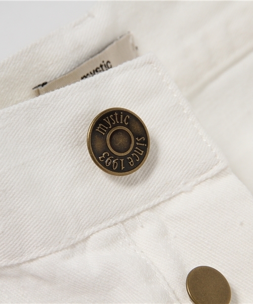 mystic（ミスティック）の「ダメージデニムテーパード（デニムパンツ・レディース・ホワイト/ブルー・2/1）」の11枚目の写真