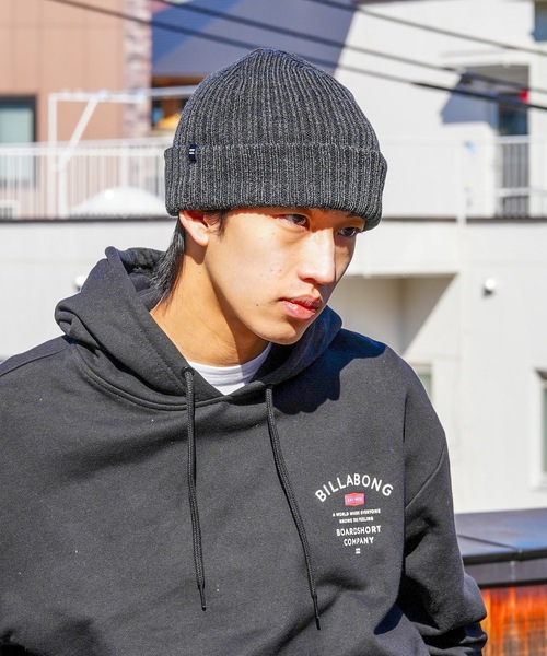 BILLABONG（ビラボン）の「BILLABONG メンズ ARCADE ビーニー 【2023年秋冬モデル】/ビラボンワンポイントニットキャップ・ビーニー（ニットキャップ/ビーニー・メンズ・スミクロ・FREE）」の7枚目の写真