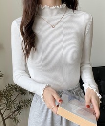 メローステッチミニリブニット