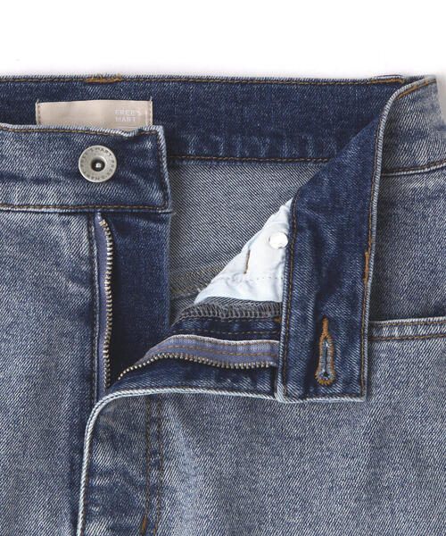 FREE'S MART（フリーズマート）の「◇【高身長Lサイズ追加！】【累計販売3万本突破！選べる5色】【4サイズ展開XS-L] 内スリットベルボトムデニムパンツ【低身長サイズ有】【高身長サイズ有】【動画有】（デニムパンツ・レディース・ブラック系その他/ワンウォッシュ/ライトインディゴブルー/ホワイト/ブルー系その他2/ブラック系その他2・X-SMALL/SMALL/MEDIUM/LARGE）」の18枚目の写真