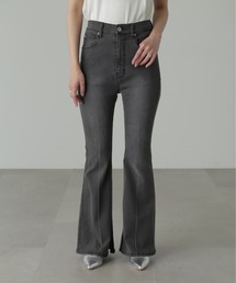 FREE'S MART | ◇【高身長Lサイズ追加！】【累計販売3万本突破！選べる5色】【4サイズ展開XS-L] 内スリットベルボトムデニムパンツ【低身長サイズ有】【高身長サイズ有】【動画有】(デニムパンツ)