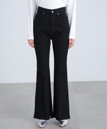 FREE'S MART | ◇【高身長Lサイズ追加！】【累計販売3万本突破！選べる5色】【4サイズ展開XS-L] 内スリットベルボトムデニムパンツ【低身長サイズ有】【高身長サイズ有】【動画有】(デニムパンツ)